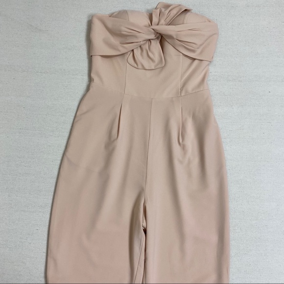 bebe Pants - Bebe Strapless Jumpsuit
